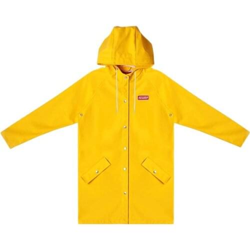 Couples Women Raincoat Jacket Long Body Mens Outdoor Hiking Yellow Long Rain Coat Poncho Windbreaker Women Capa De Chuva Gift
