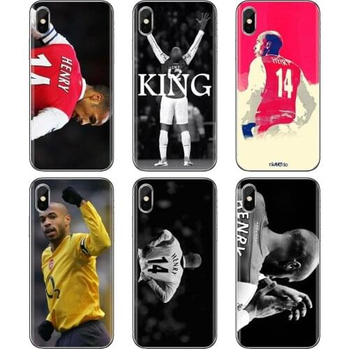 For Huawei P30 P40 P20 P7 P8 P9 P10 Lite Plus Pro 2015 2016 2017 Mini Silicone Bag Case Soccer-Star-C-Thierry-Henry-Legend