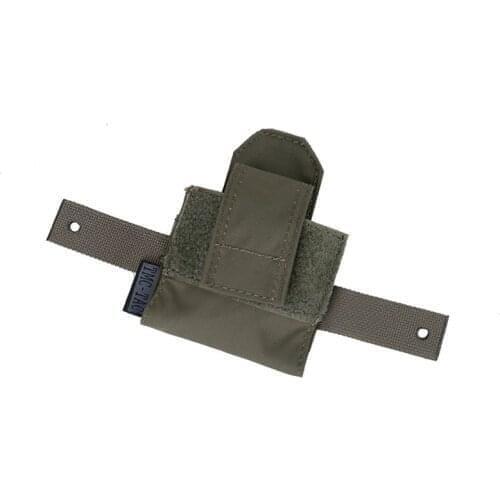 Tactical Helmet Battery Pouch Case Helmet Paste attached Pouch Battery Storage Bag Ranger Green