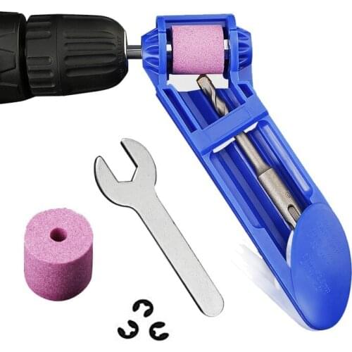 1 Set Drill Bit Sharpener Corundum Grinding Wheel Drill Bit Sharpener Titanium Drill Portable Drill Bit Powered Tool Parts