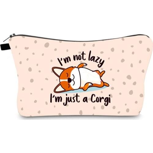 Waterproof makeup bag Corji digital soft handle and multifunctional travel storage bag Women Beauty Storage and organization