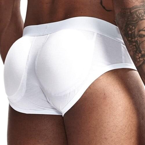 Low Waist Mens Swim Briefs Sexy Sport Push Pad Mens Briefs Seamless Breathable Trunks Fashion Sexy Underpants Male Lingerie
