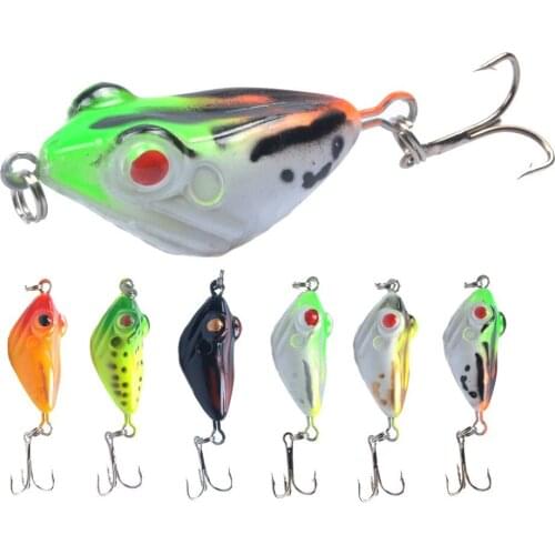 1Pcs Insect Frog Lure Hard Plastic 4cm 6g Fishing Bait Artificial Wobblers Bass Japan Bait with treble Hook Fishing tackle