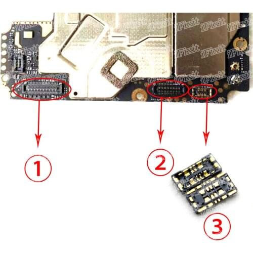 10pcs LCD FPC Plug Main Board PCB Connector mainboard flex connector USB board battery plug For hongmi 7 redmi 7