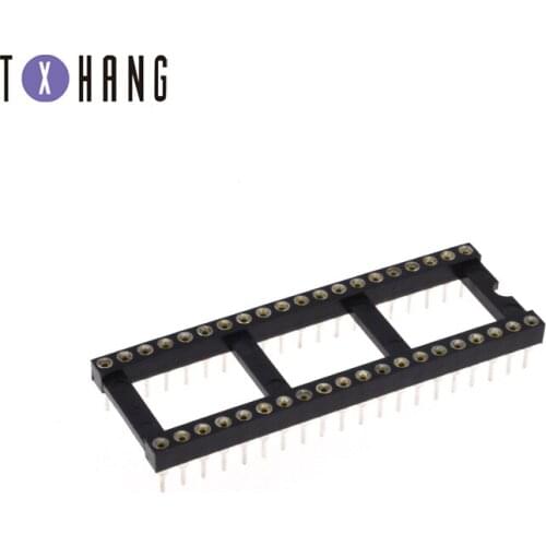 2/5/10/20PCS IC Sockets Adaptor SIP Round Adaptor Solder Gold Plated machined 40Pin WIDE diy electronics