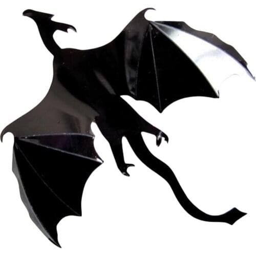 7Pcs/Set Halloween Flying Dragon Gothic DIY Fantasy Wall Art Decals Childrens room decoration wall sticker vinilo decorativo