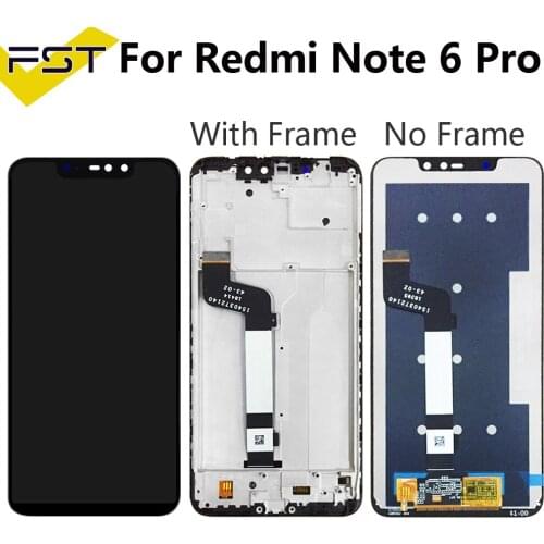 For XiaoMi Redmi Note 6 Pro LCD Display+Touch Screen Digitizer Assembly Repair Parts With Tools +Adhesive For Redmi Note 6Pro