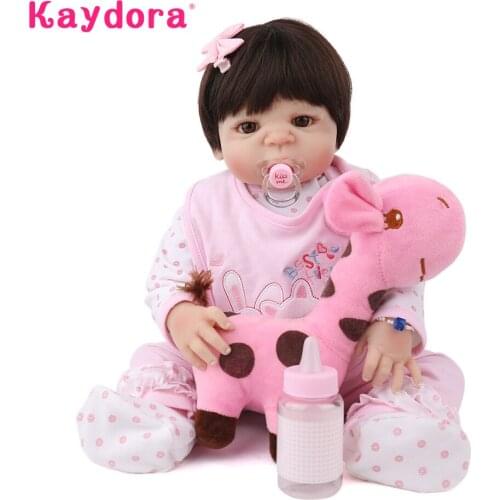 Kaydora 22 inch 55cm handmade boneca reborn Baby doll lol bebe realistic boneca newborn girl Bathe Toddler kids Christmas Gifts