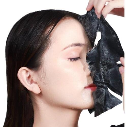 1PC Face Mask Amino Acid Bamboo Charcoal Bubble Masks Anti Aging Vitamin Face Care Whitening Moisturizer Skin CareTSLM1