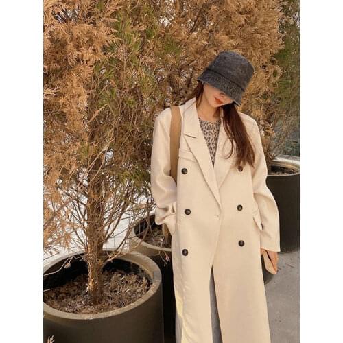 Женские двубортные тренчи NICEMIX China At AliExpress