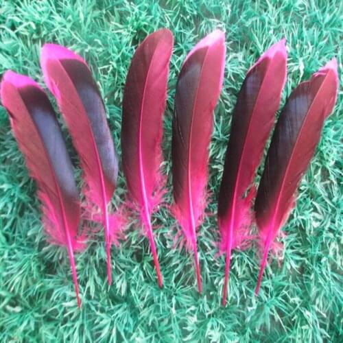 Wholesale 20 PCS/a lot of beautiful rose duck feathers 4-6 inches / 10 to 15 cm clothing hat DIY decoration