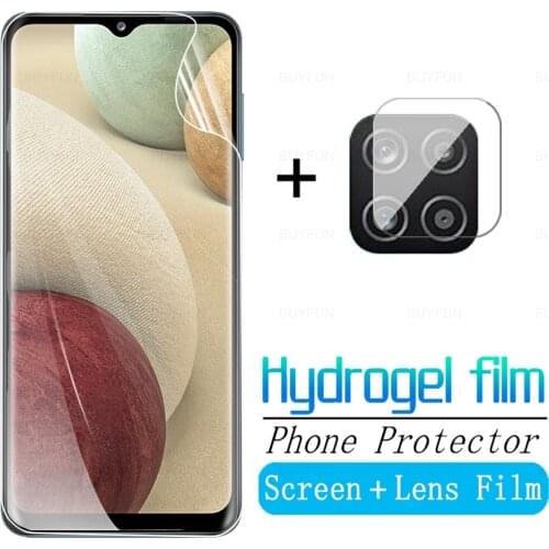Clear Protective Film For Samsung Galaxy A12 6.5"Hydrogel Soft Film For Samsung A 12 samsun A11 A21 A31 A41 A51 Camera Protector