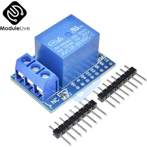 5V 1 Channel ESP8266 Relay Shield V2 WeMos D1 Mini ESP8266 Development Board For WeMos D1 Mini Relay Module For Arduino ESP8266