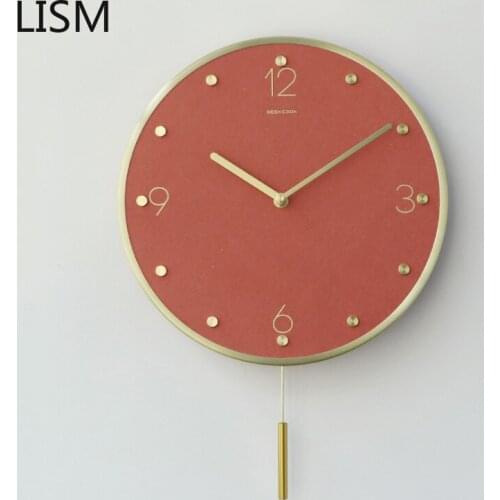 Luxury Smart Bedroom Wall Clock Modern Design Nordic Home Decor Hanging Home Decoration Accessories Modern Clock Home Decore