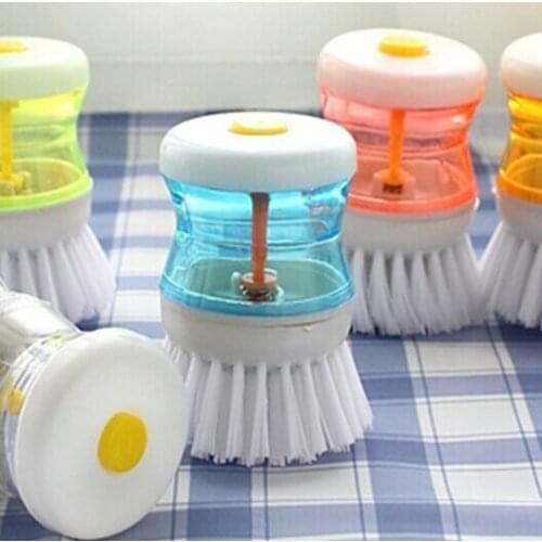 2pcs/lot New plastic hydraulic washing potbrush Cleaning Brushes tableware brush Household Cleaning Tools Kitchen Tool OK 0164