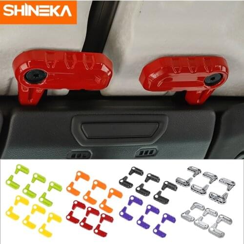 SHINEKA Interior Accessories For Jeep Gladiator JT Car Top Roof Removal Switch Trim Cover Sticker For Jeep Wrangler JL 2018-2021