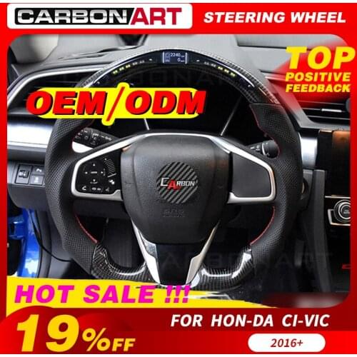 LED race display steering wheel for Honda for Civic 2019 si 10th gen EX LX plug and play intelligent steering wheel