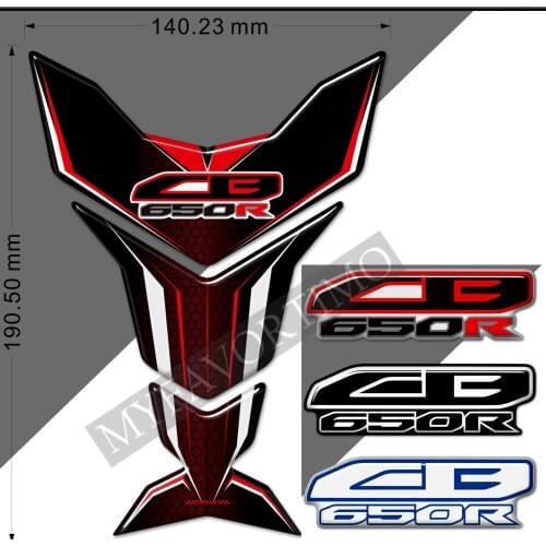 Tank Pad Protector Motorcycle Stickers Fuel For Honda CB650R CB 650R 3D Protection Emblem Logo Side Cover Font