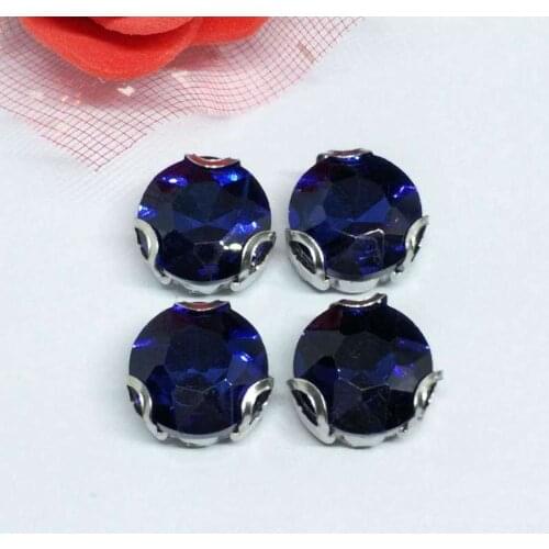 The Stone Flower Chinese Cymbidium Crystal Glass Sewing Rhinestones with D Shape Claw DIY Jeans Woman and Wedding Dresses