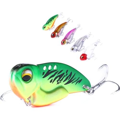 1Pcs Metal Spoon Wobbler Fishing Lure Bass Carp VIB Lead Fish Artificial bait Fishing Crank Bait lure