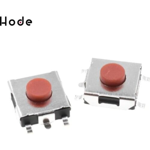 100 pcs/Lot SMD 6*6*3.1mm 6X6X3.1mm Tactile Pushbutton Key Switch Momentary Tact 5pins