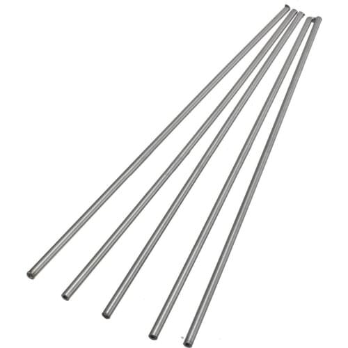 2pcs 304 Stainless Seamless Steel Capillary Tube Wear Resistant For Industry Machinery 5mm OD 3mm ID 250mm Length