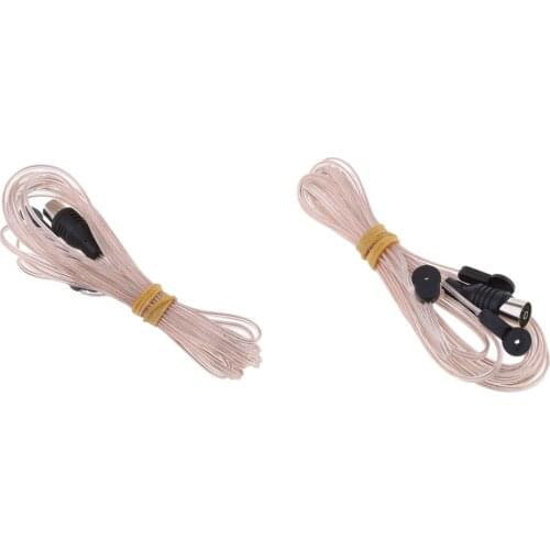 2x 75Ohm FM Radio Antenna Aerial for Indoor Audio Radio Stereo Receiver