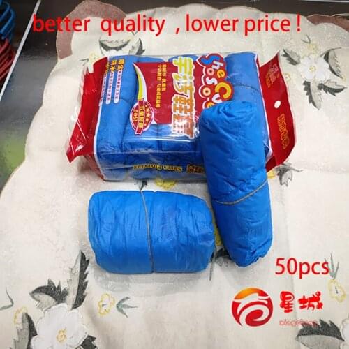 50pcs Anti Slip Waterproof Boot Covers Disposable thickenin Shoe Covers Overshoes Safety Protection from Home/Hotel/Rainy Season