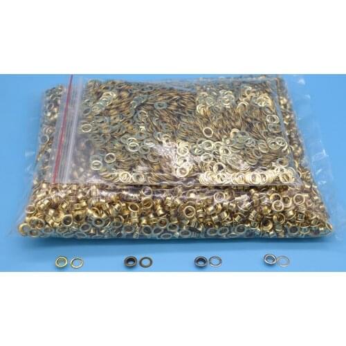 5000 sets 5mm silver/bronze/gold Eyelets grommet belt washer DIY handmade craft sewing clothing scrapbooking accessories