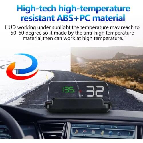 Head Up Display HUD Display T900 GPS OBD OBD2 Car Projector Digital Speedometer Car Speed Security Alarm PK C100
