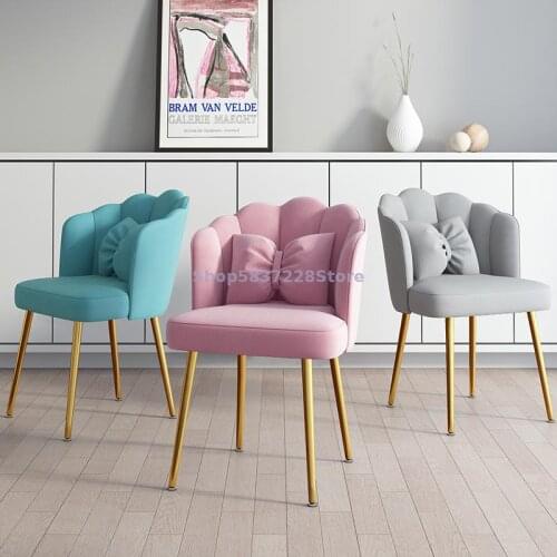 Net Red Chair Makeup Chair Desk Chair Light Luxury Dining Chair Princess Back Combination Dressing Chair Manicure Chair