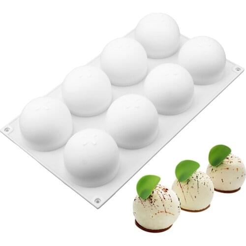DIY Fondant Cake Silicone Mold Baking 8 Hole Candy Chocolate Gumpaste Moulds Cake Decorating Tools