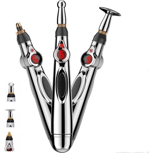 Electronic Acupuncture Pen Electric Meridians Laser Therapy Healing Massager Meridian Energy Pen Relief Pain Tools