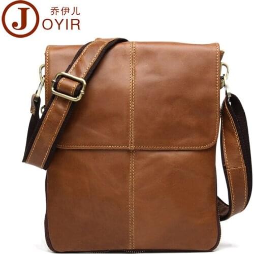 Famous Brand Vintage Cowhide Leather Shoulder Bags For Men Crossbody Bag Mens Travel Business Genuine Leather Briefcase