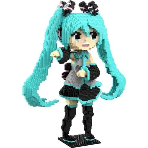 Hatsune Girl Adult Decompression Building Blocks Childrens Puzzle Assembly Toys Home Furnishings Can Be Used As Birthday Gifts