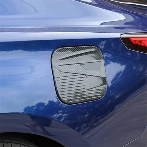 Carbon Fiber Car Fuel Gas Tank Cap Cover Trim For Nissan Altima 2019 - 2021