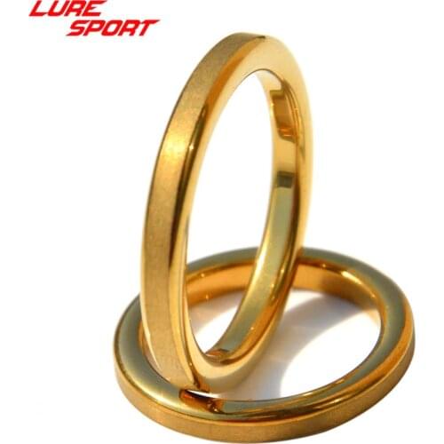 LureSport 30 pcs Alconite Gold Ceramic guide ring rod Guide Ring part Fishing Rod Building component Repair DIY Accessory