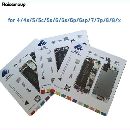 Magnetic Screw Mat For iPhone 4 4s 5 5s 5 6s 6 plus Work Guide Pad Professional LCD Screen Opening repair tools Mat Memory Board