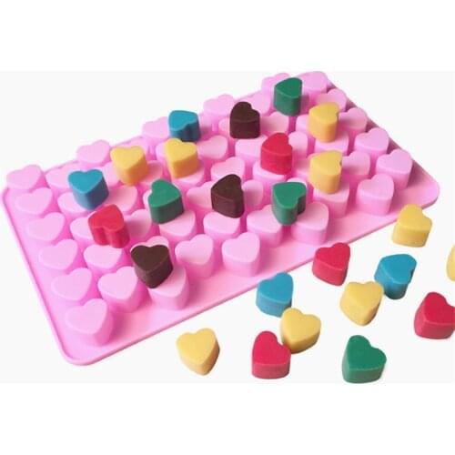 Mini Heart Mold Silicone Ice Cube Tray DIY Chocolate Fondant Mould 3D Pastry Jelly Cookies Baking Cake Decoration Tools