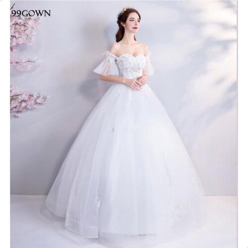 99GOWN Satin Tulle Wedding Dress Luxury Beading Embroidery A-Line Chapel Train Wedding Dress Backless Ruffled Wedding Gown