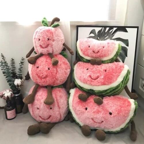 1pcs 32/42/52cm Kawaii Cherry Watermelon PlushToy for Children Soft Plush Fruit Toys Stuffed Plush Plants Gift for kids