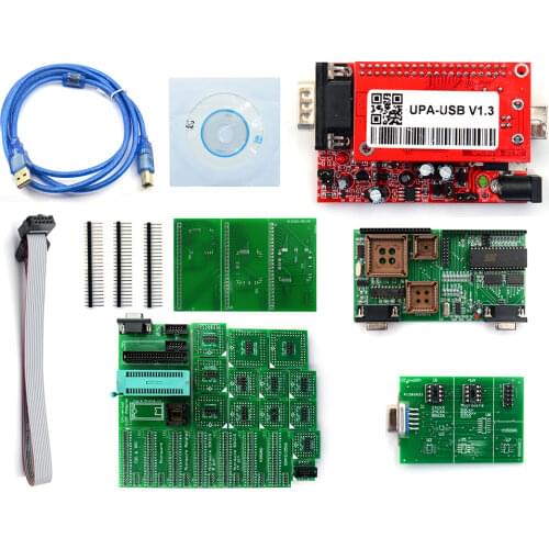 Newest UPA USB Serial Programmer V1.3 Green Adapter Full Auto ECU Chip Tuning UUPROG EEPROM V1.3 ECU Programmer Adapters
