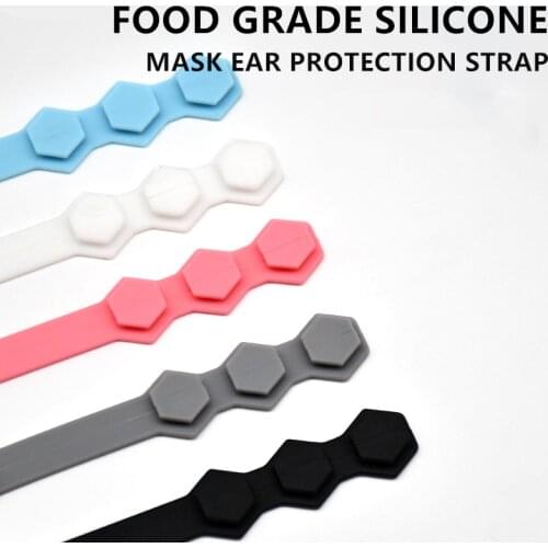 Adjustable Silicone Mask Earmuffle Artifact Mask Rope Extension Buckle Ear Strap Pain Prevention Hook Strap Holder
