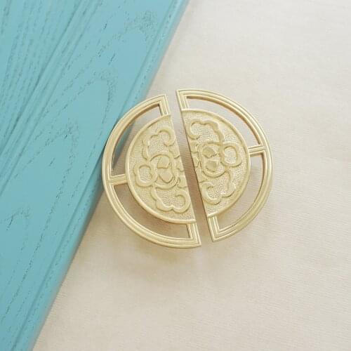 1.26'' 2.52'' Brass Copper Round handle Furniture Knob Handles Wardrobe Cupboard Drawer Cabinet knob Pulls Furniture Hardware