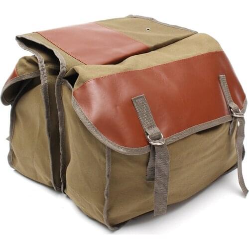 Motorcycle Bike Bag Saddlebag Travel Knight Rider Equine Back Pack Mortorbike Rear Tail Bags Canvas for Yamaha BMW Kawasaki