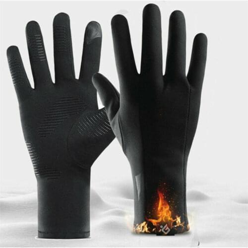 Unisex Cycling Mittens Touchscreen Winter Thermal Warm Bicycle Ski Outdoor Camping Hiking Motorcycle Gloves Sports Full Finger