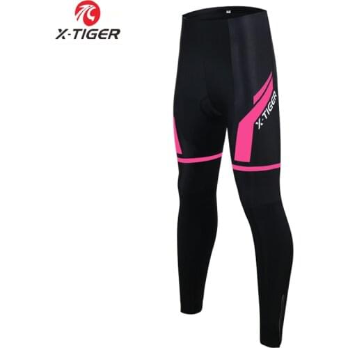 X-Tiger Women Keep Warm Thermal MTB Bike Cycling Trousers Ciclismo Pantalones With 3D Gel Padded Winter Road Bicycle Pants