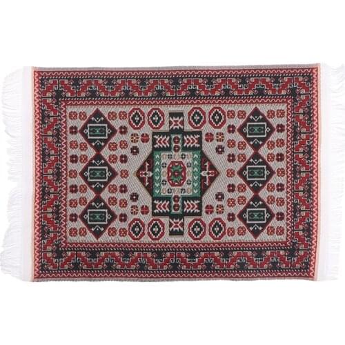 1:12 Dollhouse Miniature Turkish Carpet Rug Floor Carpet Doll House Decor