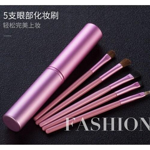 5pcs new style makeup brush eye shadow foundation blush makeup tool aluminum tube portable super soft make up brush set