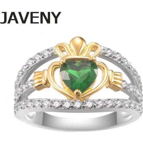 925 Sterling Silver Irish Celtics Claddagh Promise Engagement Bridal Wedding Rings for Women Birthday Christmas Gifts